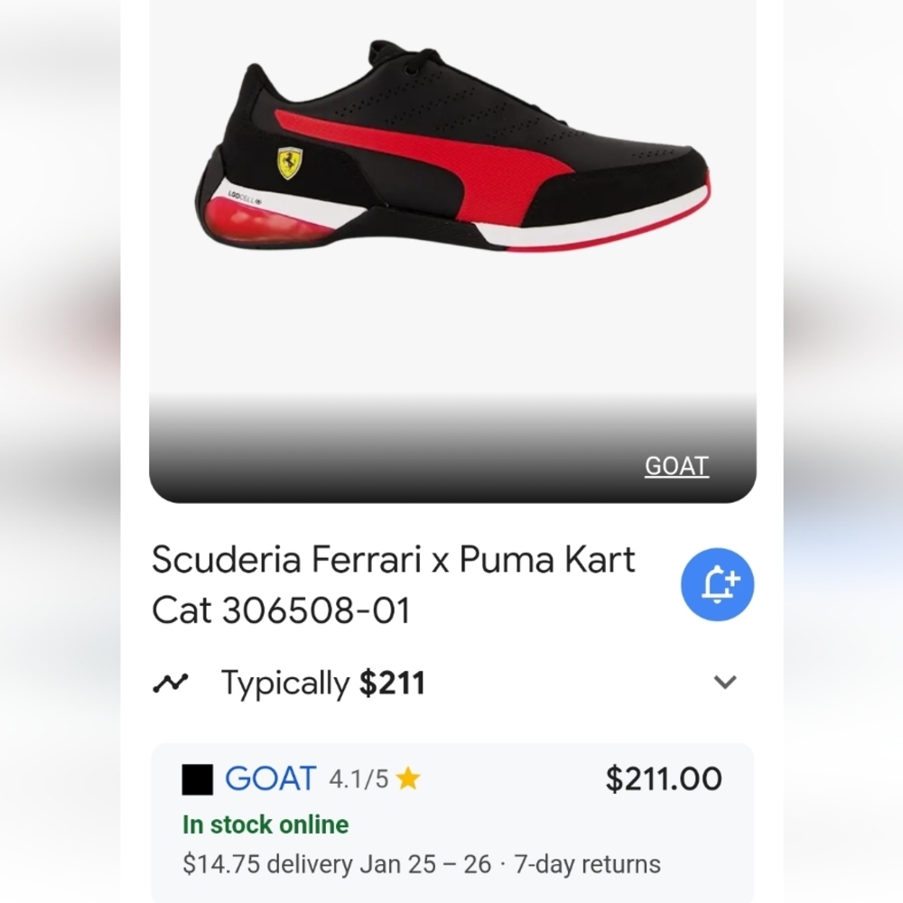 Ferrari x Puma Kart Cat Sneakers - Picture 8 of 10